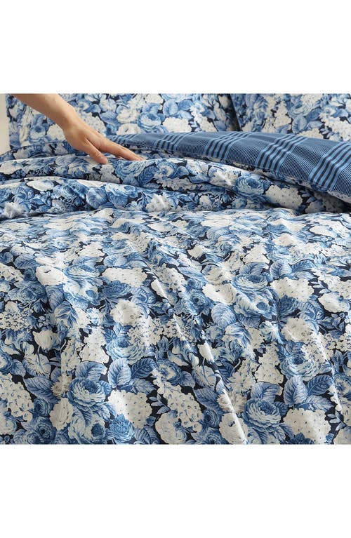 Laura Ashley Sweet Memories Comforter Set In Dark Blue