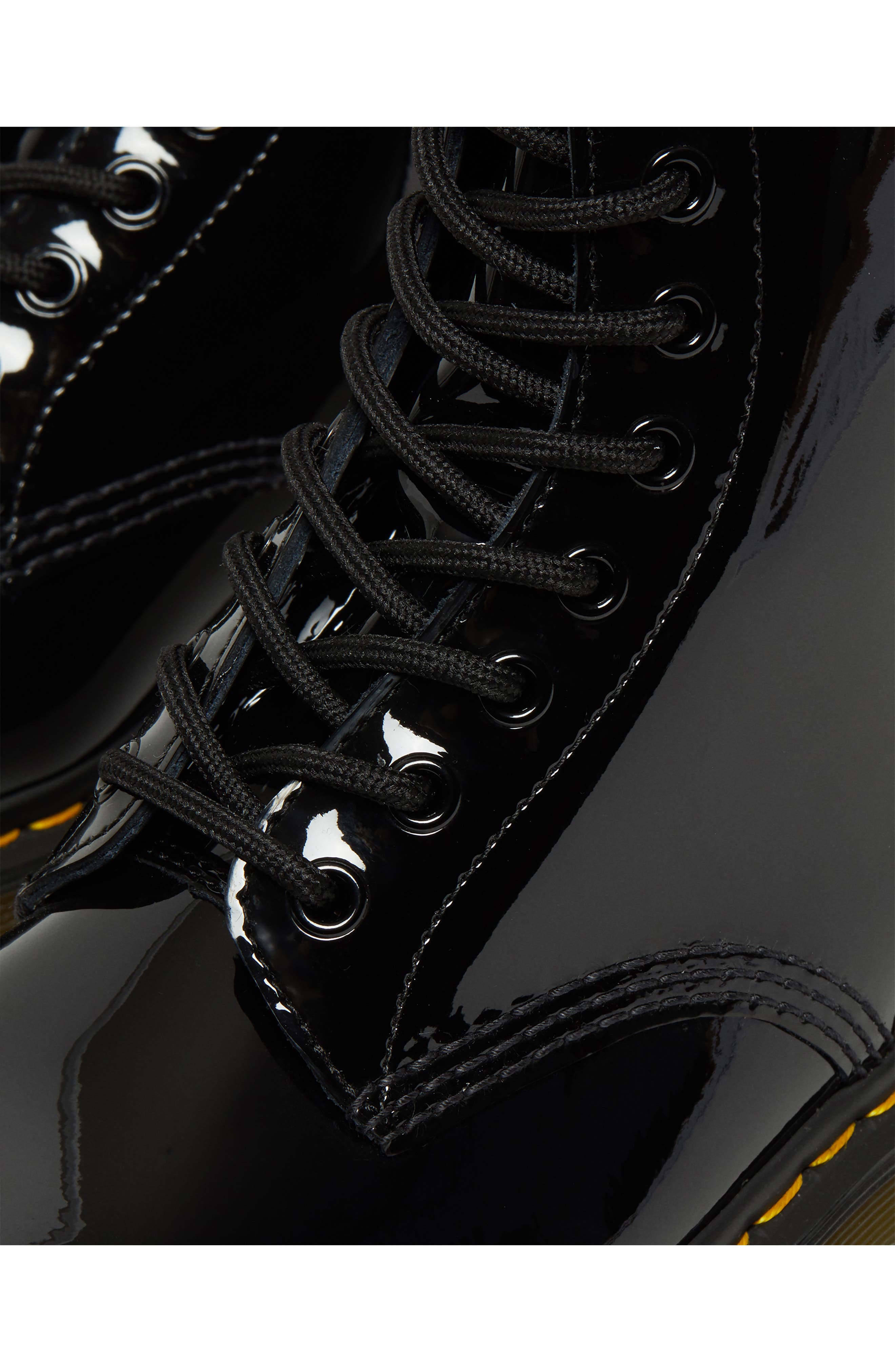 Dr. Martens 1460 Bex Lug Sole Patent Platform Boot, Alternate, color, 