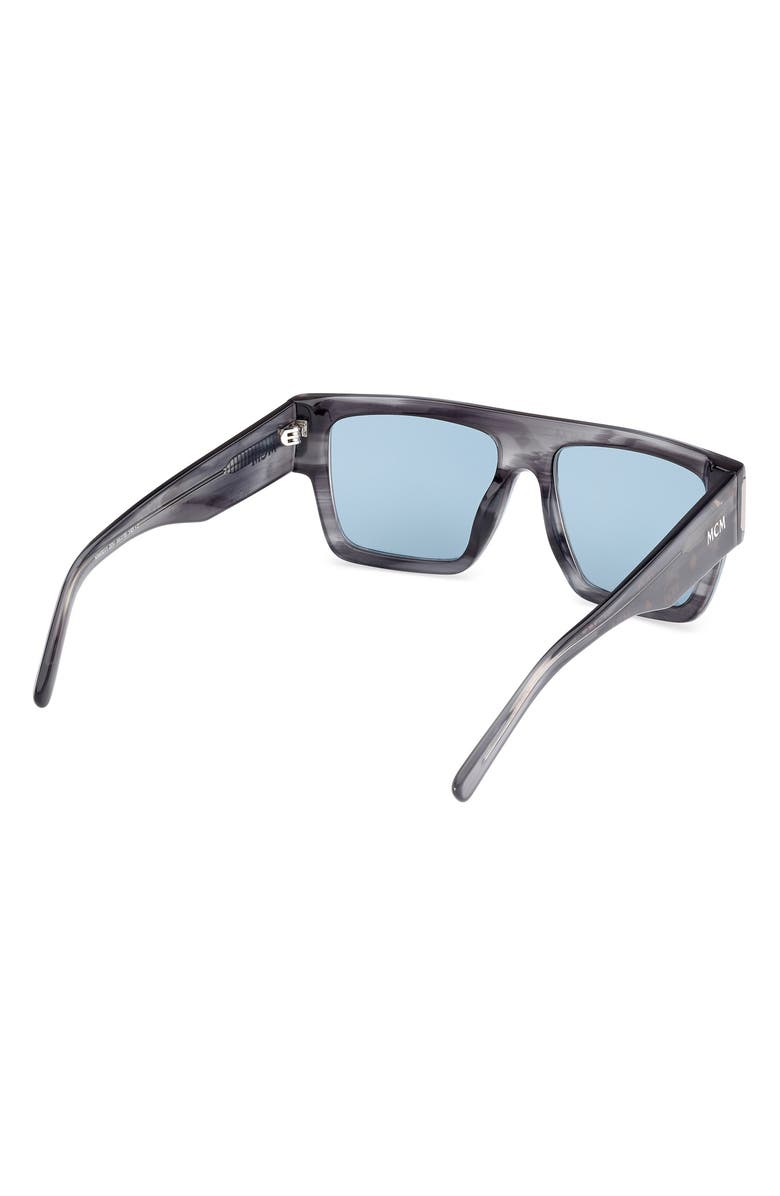 MCM 54mm Rectangular Sunglasses, Alternate, color, Grey/ Other / Blue