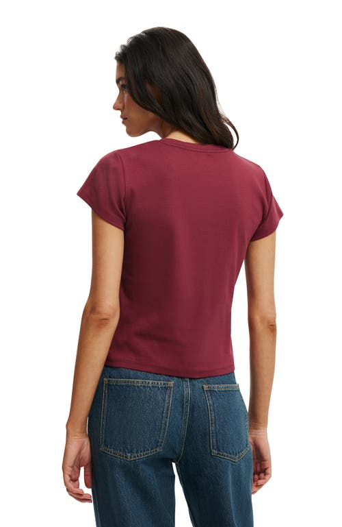 Cotton On 90s Baby Tee In Brown