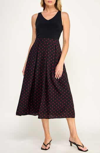 Mixed Media Midi Dress