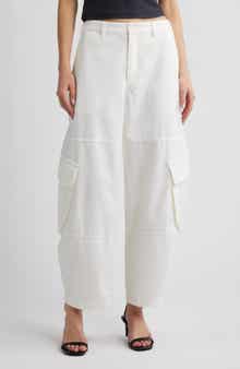 FRAME The Bubble Barrel Leg Cargo Pants