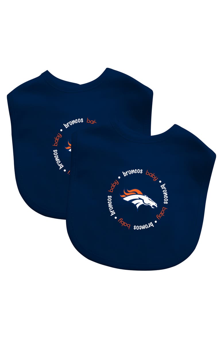 Denver Broncos - Baby Bibs 2-Pack, Main, color, Navy