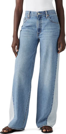 Baggy Dad Pieced Jeans