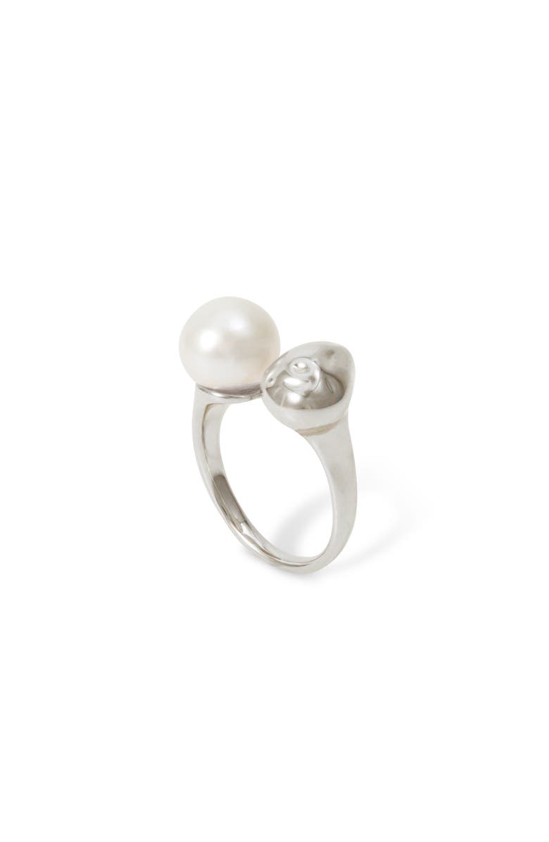 RETRO CHIC Eden Pearl Ring, Main, color, Silver