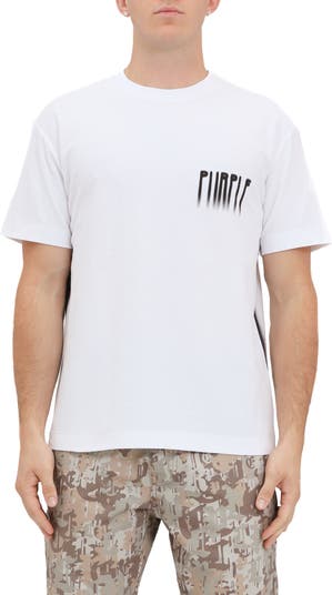Airbrush Logo Cotton Graphic T-Shirt