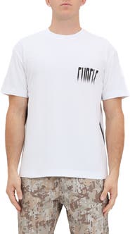 PURPLE BRAND Airbrush Logo Cotton Graphic T-Shirt