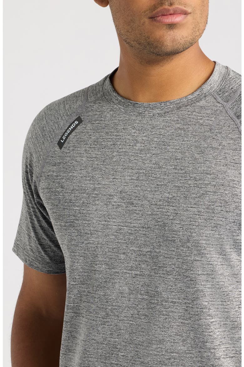 Enzo Performance T-Shirt, Alternate, color, BLACK HEATHER