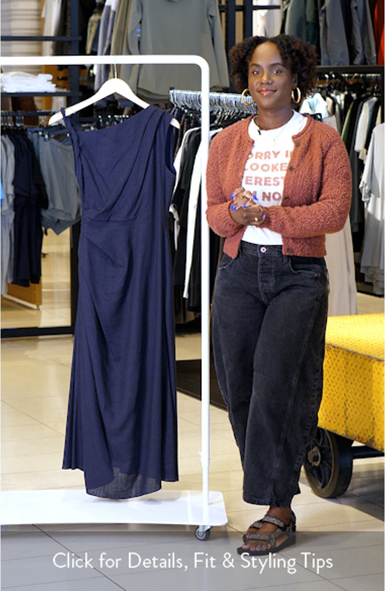 Kara One-Shoulder Midi Dress, sales video thumbnail