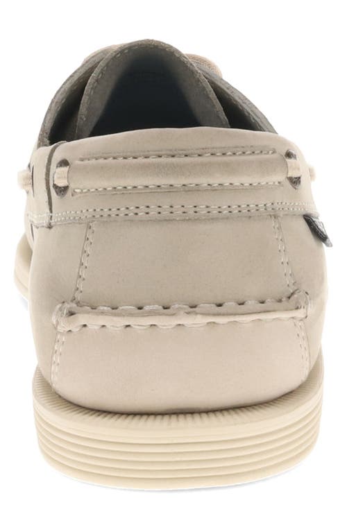 Dockers Mens Dennison Genuine Leather Dress Casual Boat Shoe In Light Grey