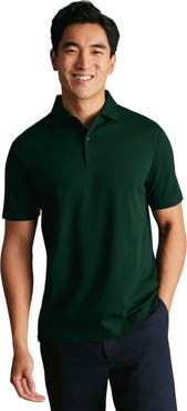 Charles Tyrwhitt Short Sleeve Cotton Stretch Smart Pique Polo