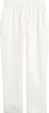 CHÉ Avila Straight Leg Linen Drawstring Pants