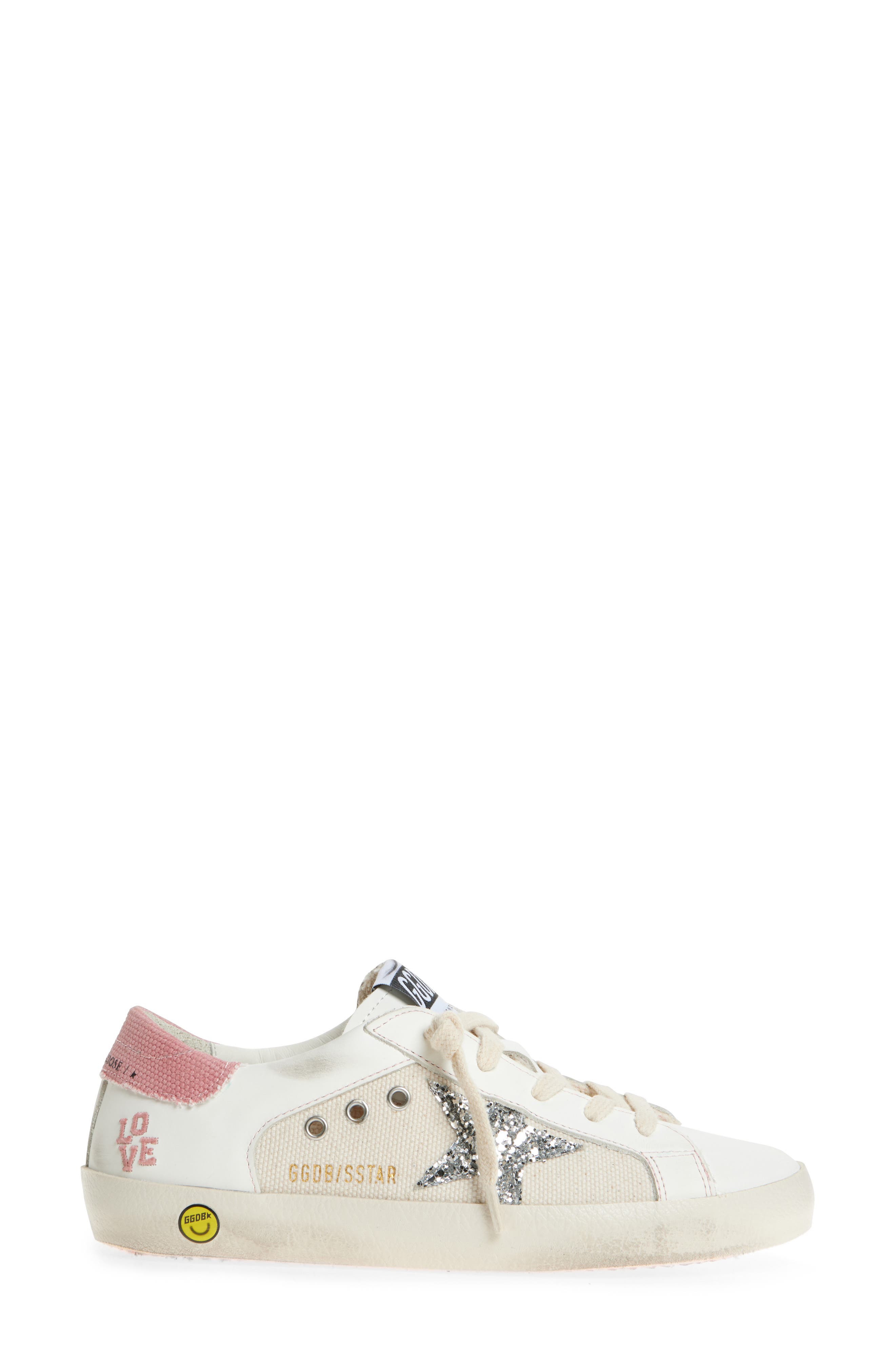 Golden Goose Kids' Super-Star Double Quarter Sneaker, Alternate, color, 