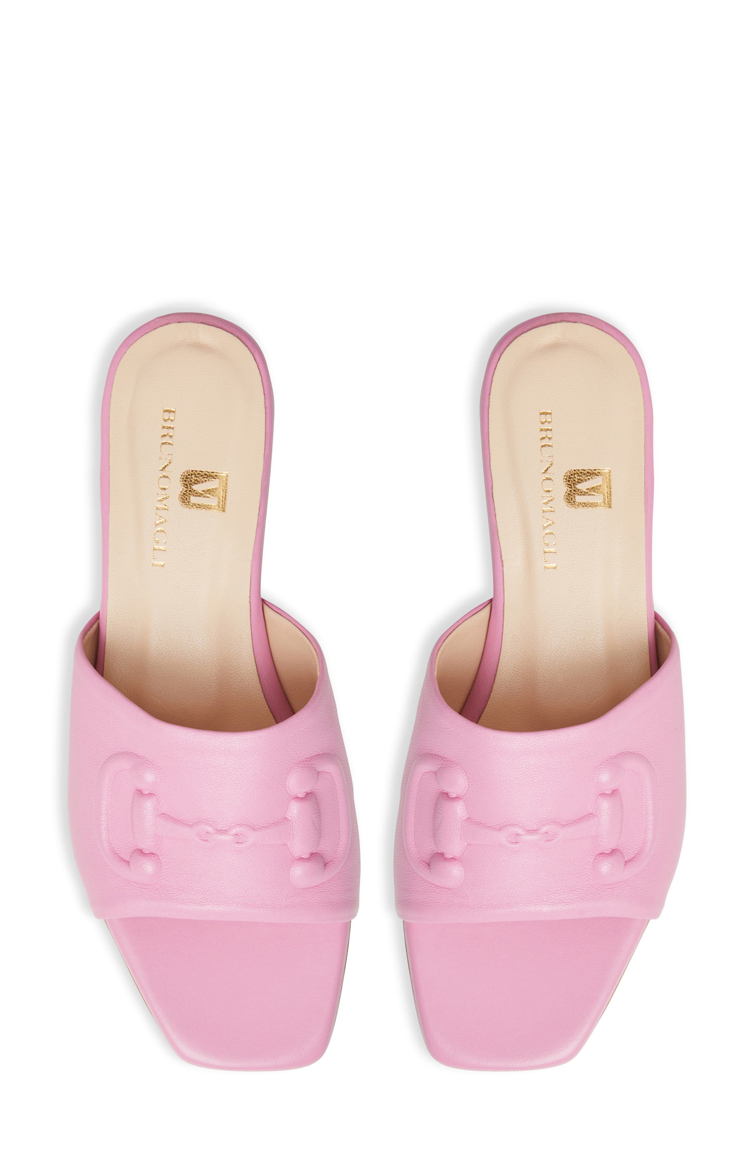 Bruno Magli Nilla Embossed Bit Slide Sandal, Alternate, color, 