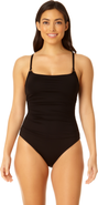 Anne Cole Women's Shirred Lingerie Maillot One Piece