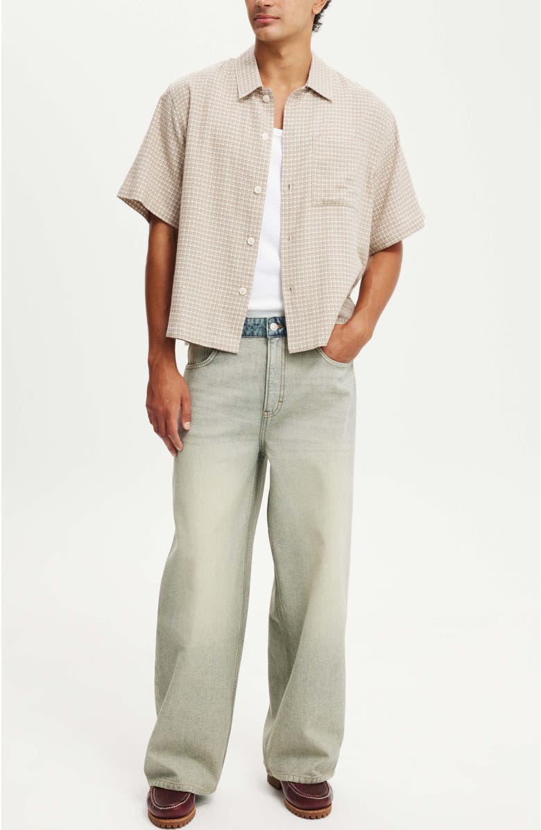 Cotton On Super Baggy Reverse Jean, Alternate, color, Backwards Blue