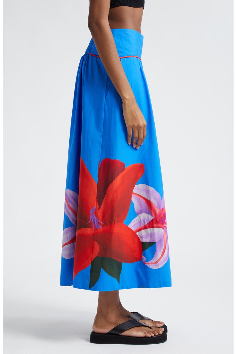 Amazonia Floral Maxi Skirt, Alternate, color, WATERCOLOR FLORAL BLUE