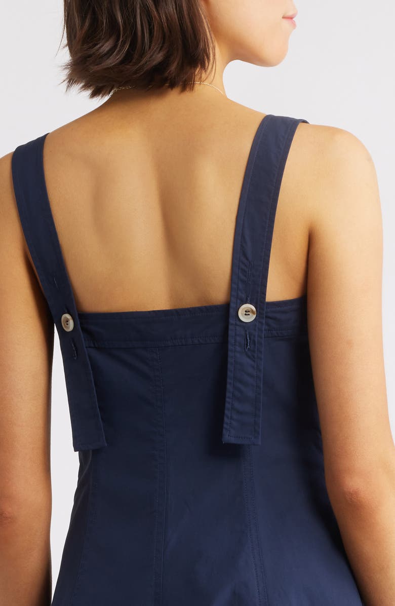 FRNCH Alfreda Fit & Flare Midi Dress, Alternate, color, Bleu Marine