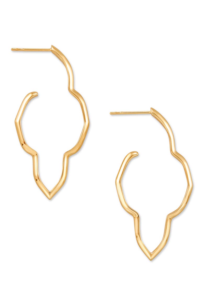 Darla Hoop Earrings, Main, color, 18K GOLD VERMEIL