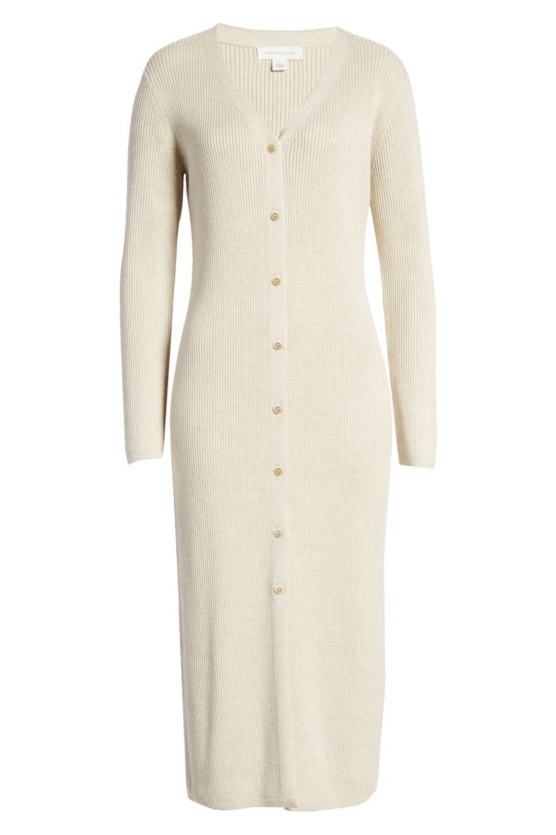 Long Sleeve Midi Sweater Dress, Alternate, color, BEIGE OATMEAL MEDIUM HEATHER