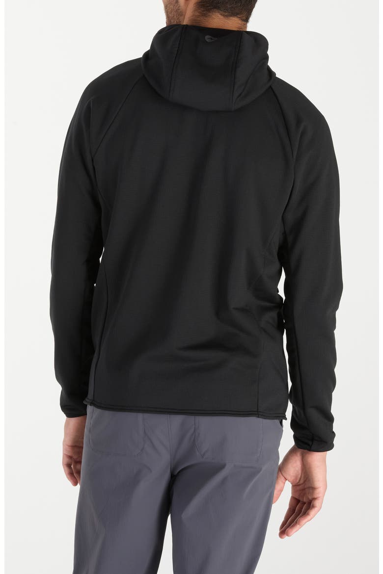 Leconte Full Zip Hoodie, Alternate, color, BLACK