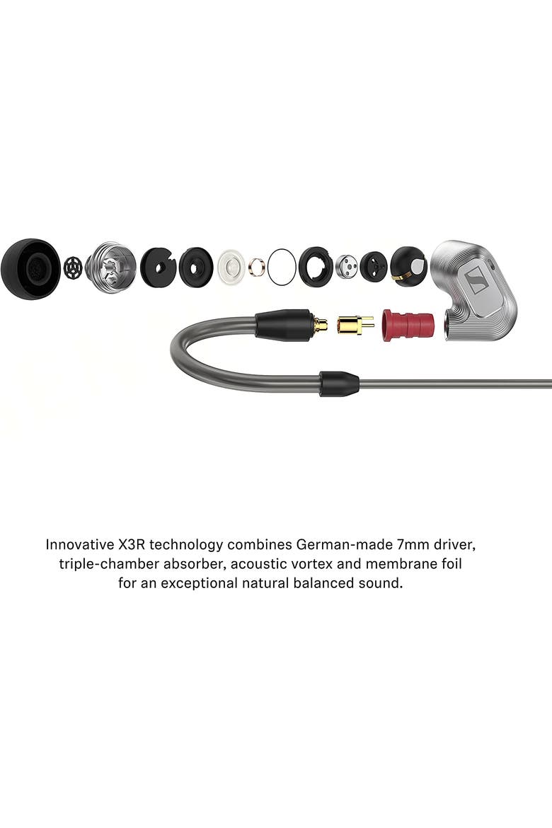 IE 900 Audiophile In-Ear Headphones, Alternate, color, Silver