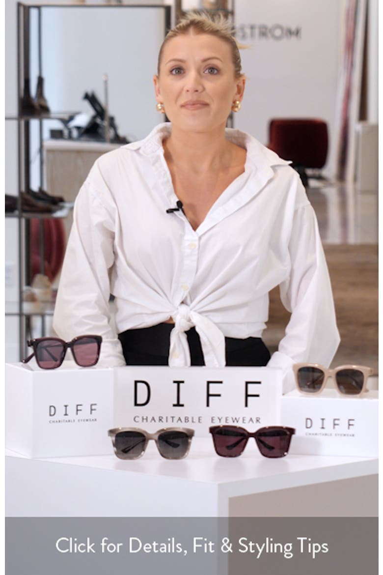 Meredith 54mm Square Sunglasses video