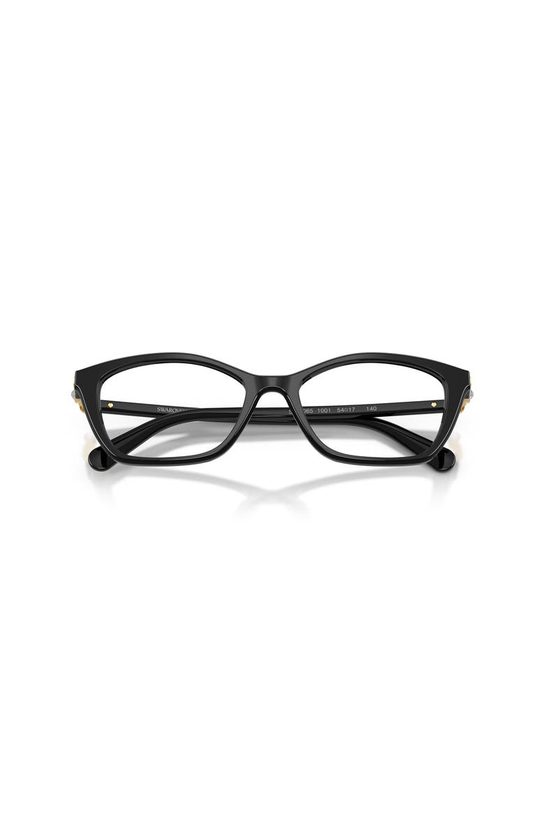 54mm Rectangle optical glasses, Alternate, color, Black
