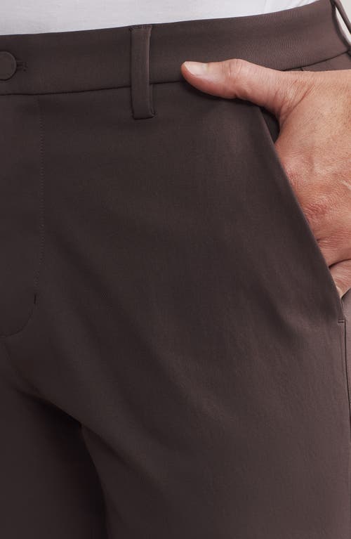 Rhone Gotham Slim Fit Water Repellent Pants In Brown