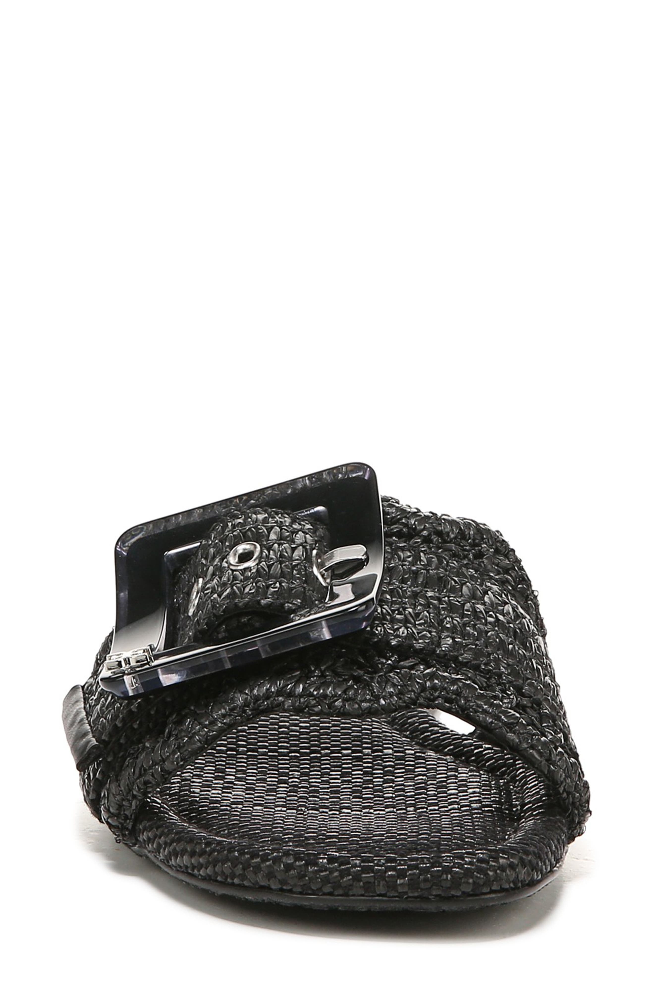 Sam Edelman Bambi Raffia Buckle Slide Sandal, Alternate, color, 
