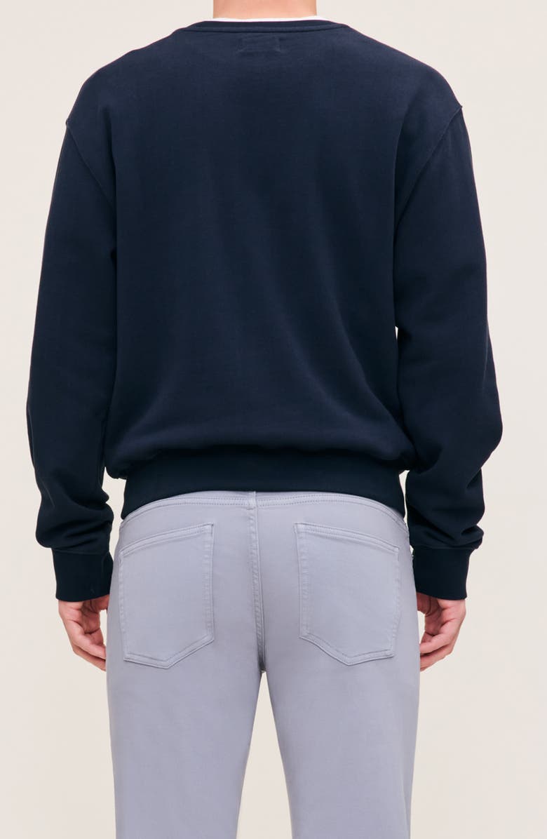 DL1961 Cotton Fleece Sweatshirt, Alternate, color, Classic Navy