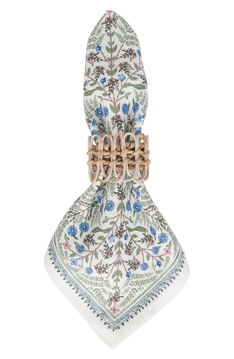 Juliska Villa Seville Set of 4 Napkins, Alternate, color, Chambray