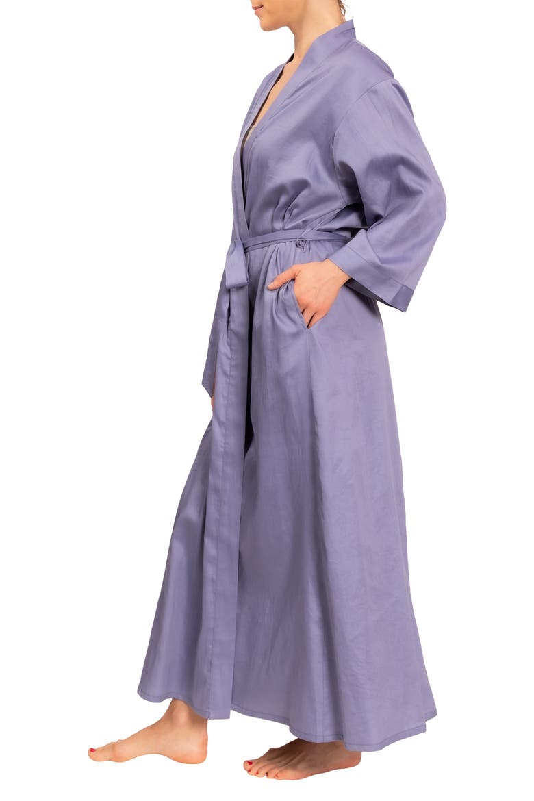 Colette Cotton Robe, Alternate, color, VIOLET