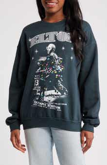 Daydreamer Elton John Olympia Cotton Graphic Sweatshirt