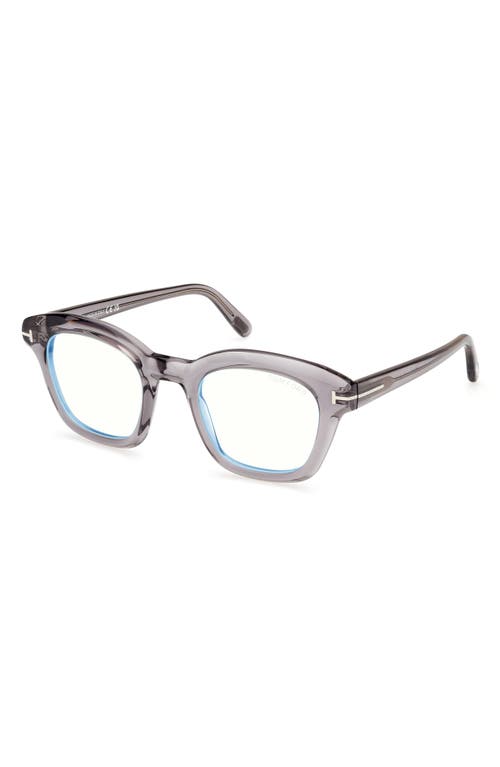 Tom Ford 49mm Square Blue Light Blocking Optical Glasses