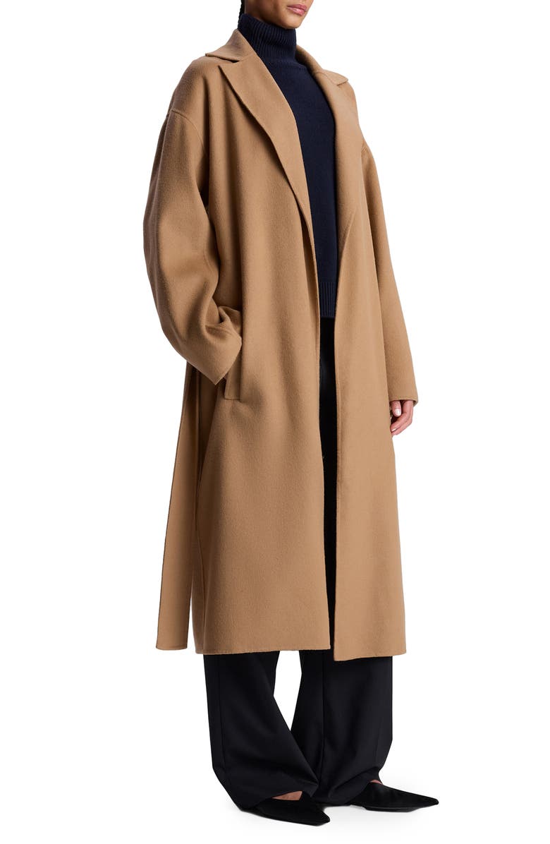 A.L.C. Peter Wool & Cashmere Blend Wrap Coat, Alternate, color, Camel