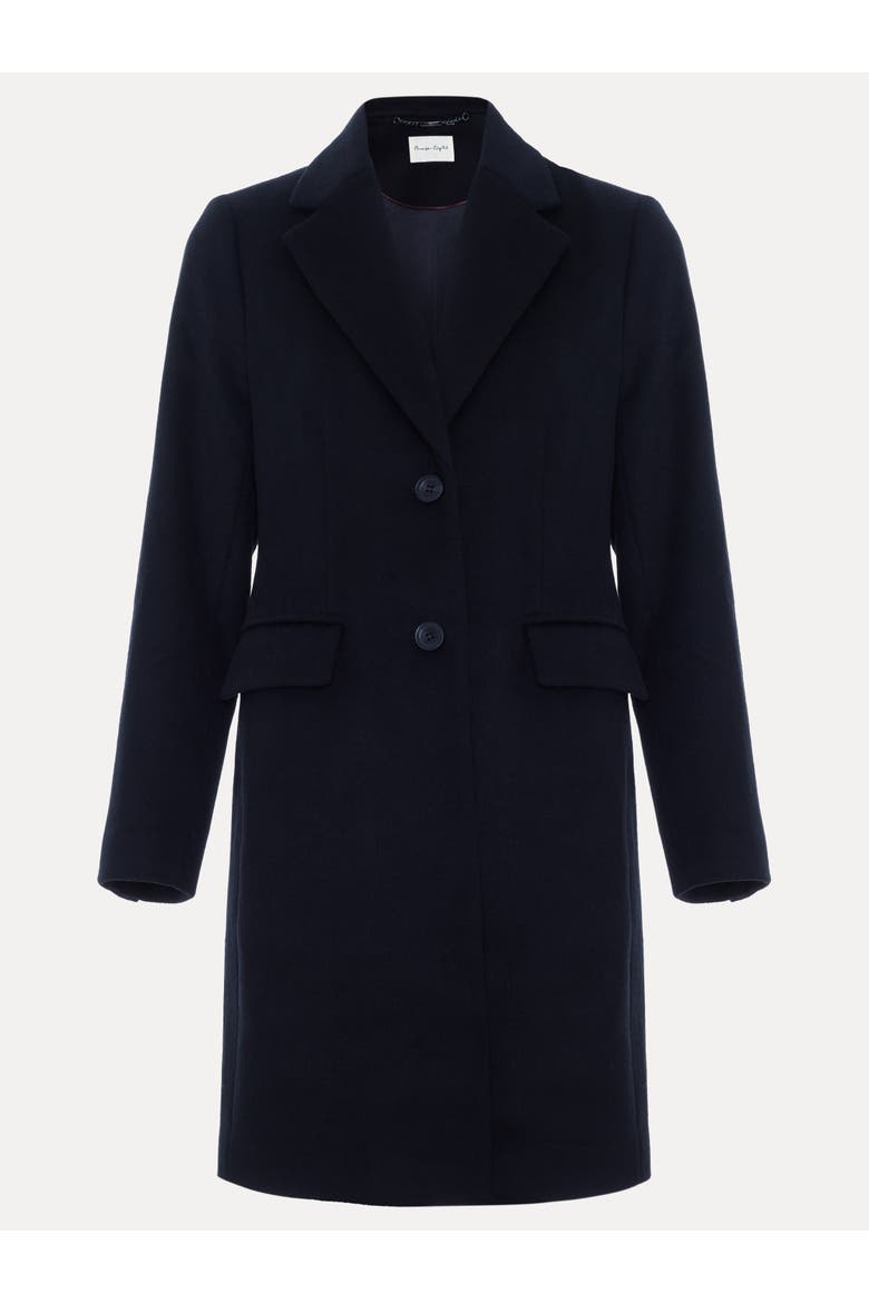 Lydia Long Sleeve Wool Coat, Alternate, color, Black