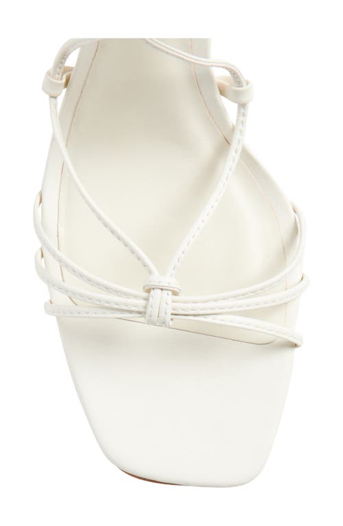 Reformation Gray Knotted Sandal In Multi