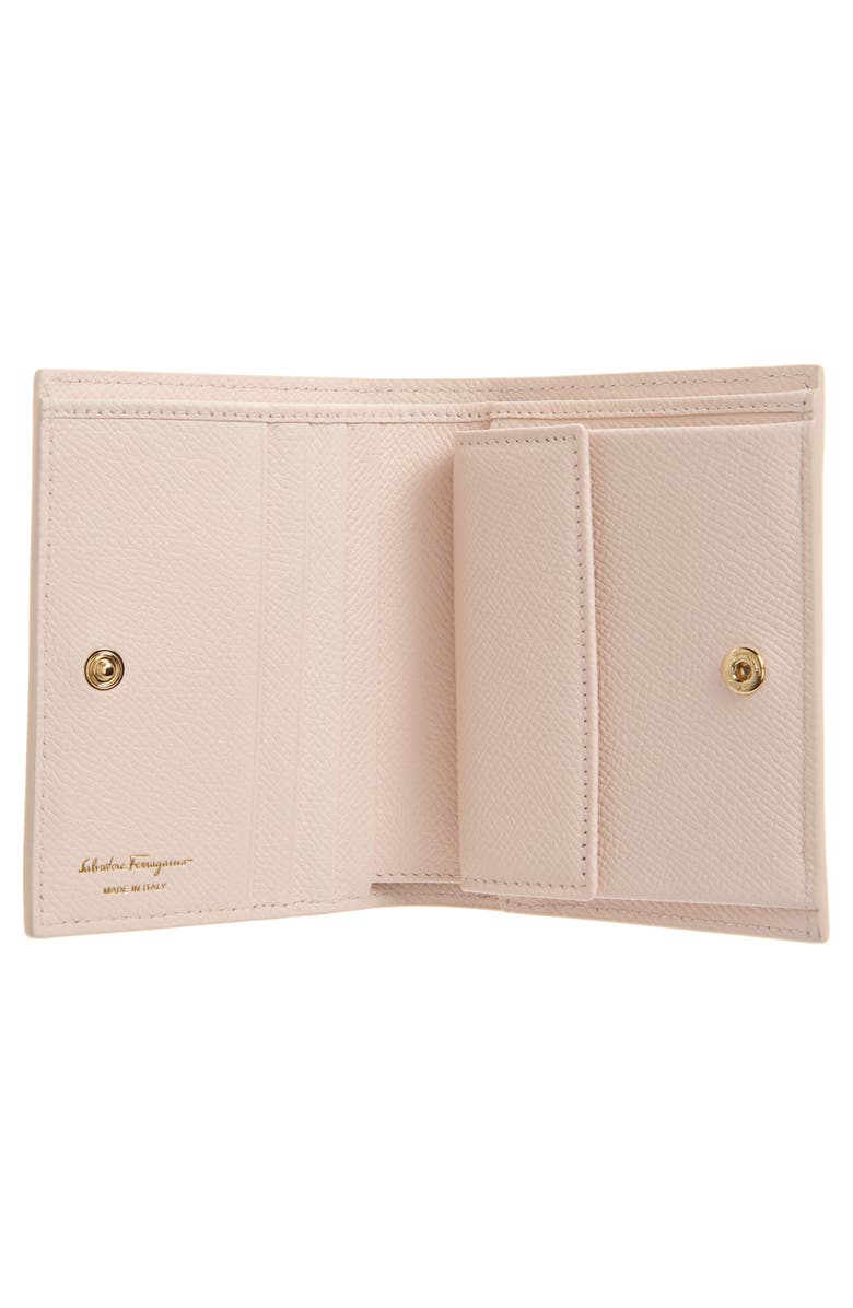 FERRAGAMO Gancini Fly Print Leather French Wallet, Alternate, color, 