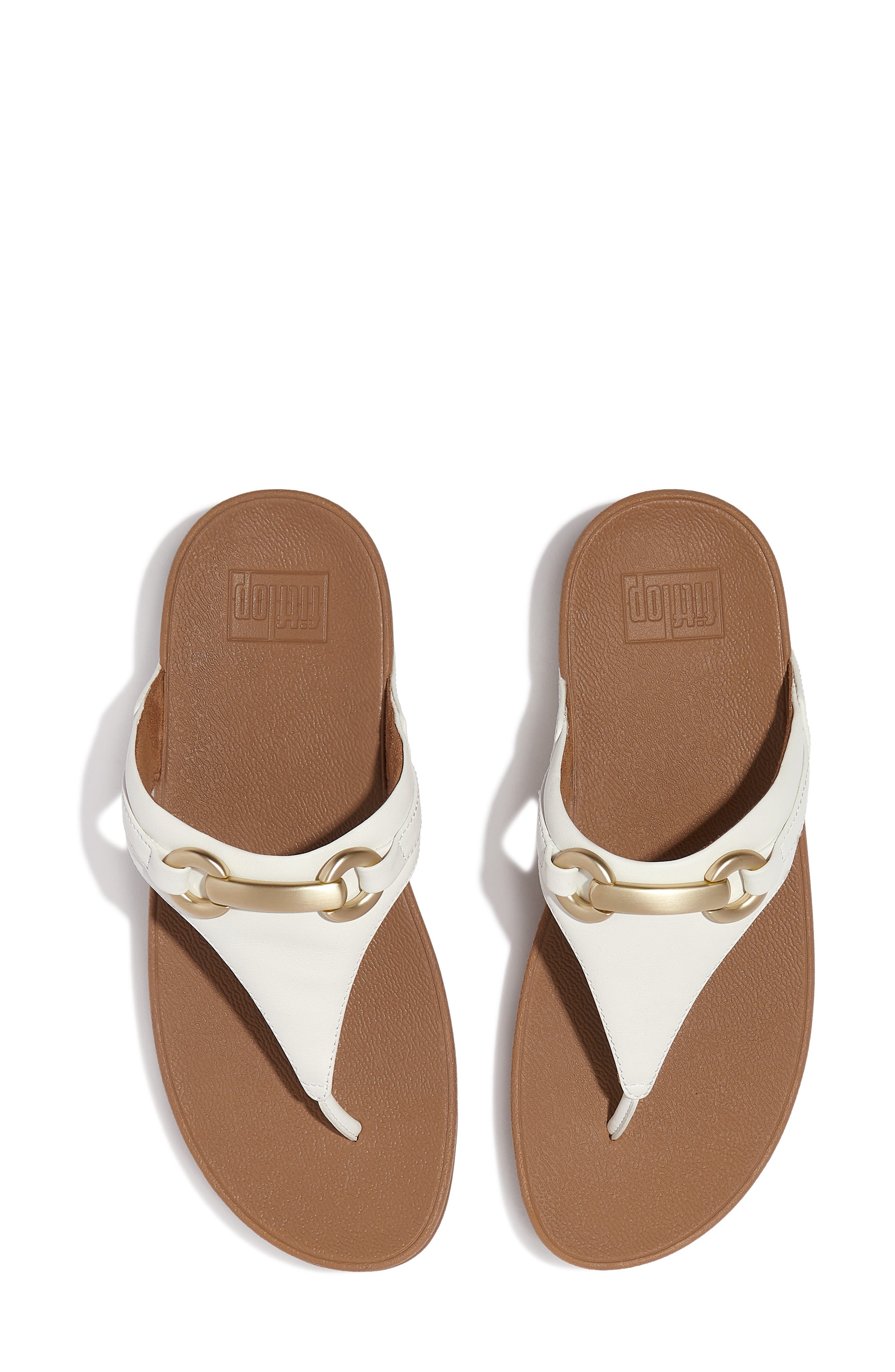 FitFlop Lulu Platform Wedge Flip Flop, Alternate, color, Urban White