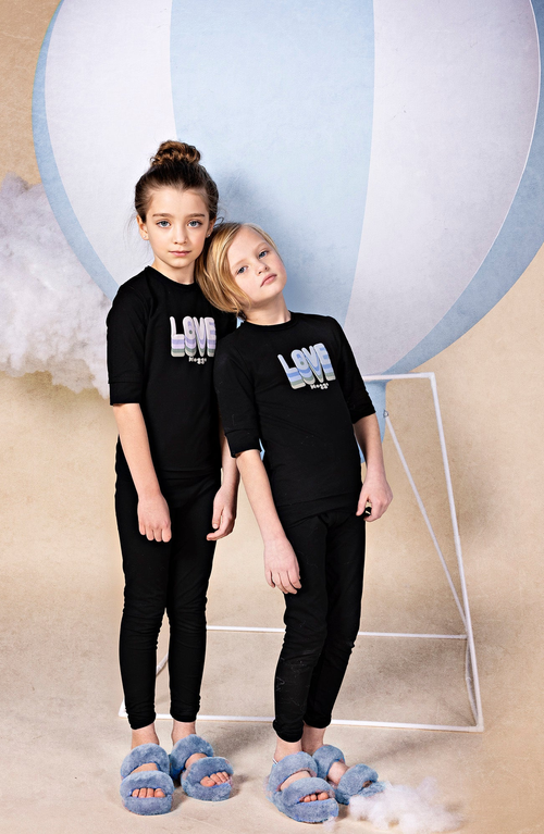Noggiwear Layers Of Love Loungewear Set In Blue