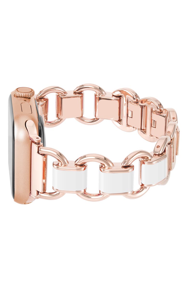 Anne Klein Enamel Link Apple Watch<sup>®</sup> Watchband, Alternate, color,