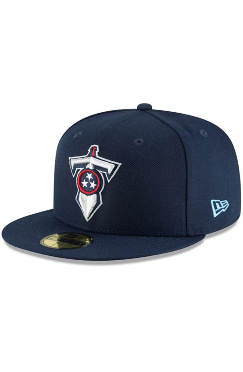 New Era Men's New Era Navy Tennessee Titans Omaha 59FIFTY Fitted Hat, Main, color, Navy