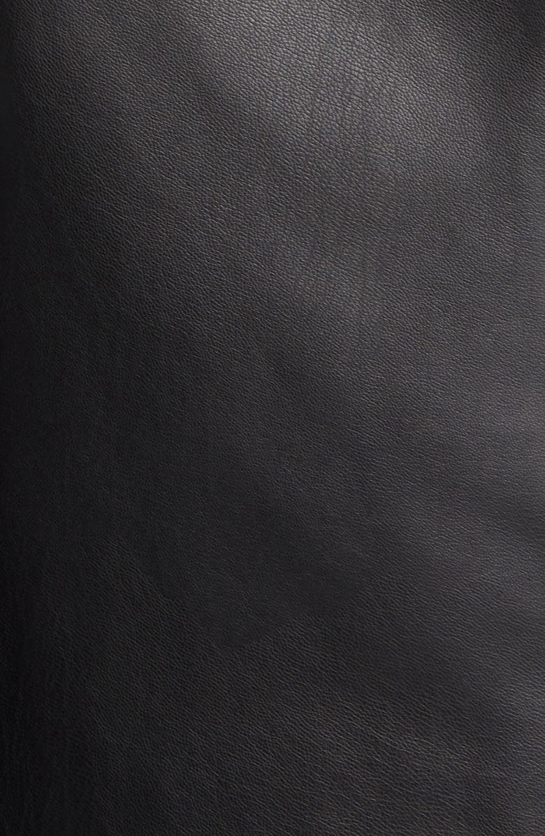 Open Edit Faux Leather Blazer, Alternate, color,