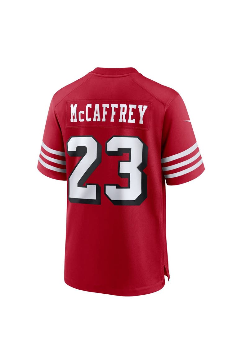 Men's Nike Christian McCaffrey Scarlet San Francisco 49ers Alternate Game Player Jersey, Alternate, color, Scarlet