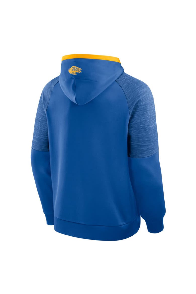 Men's Fanatics Royal Buffalo Sabres Goaltender Defender Pullover Hoodie, Alternate, color, Royal