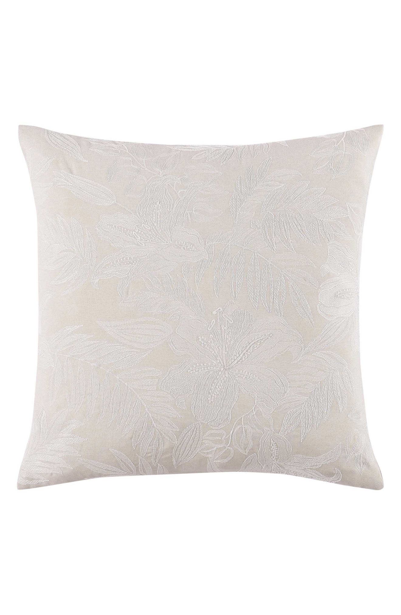 Tommy Bahama Island Estate Floral Embroidered Accent Pillow