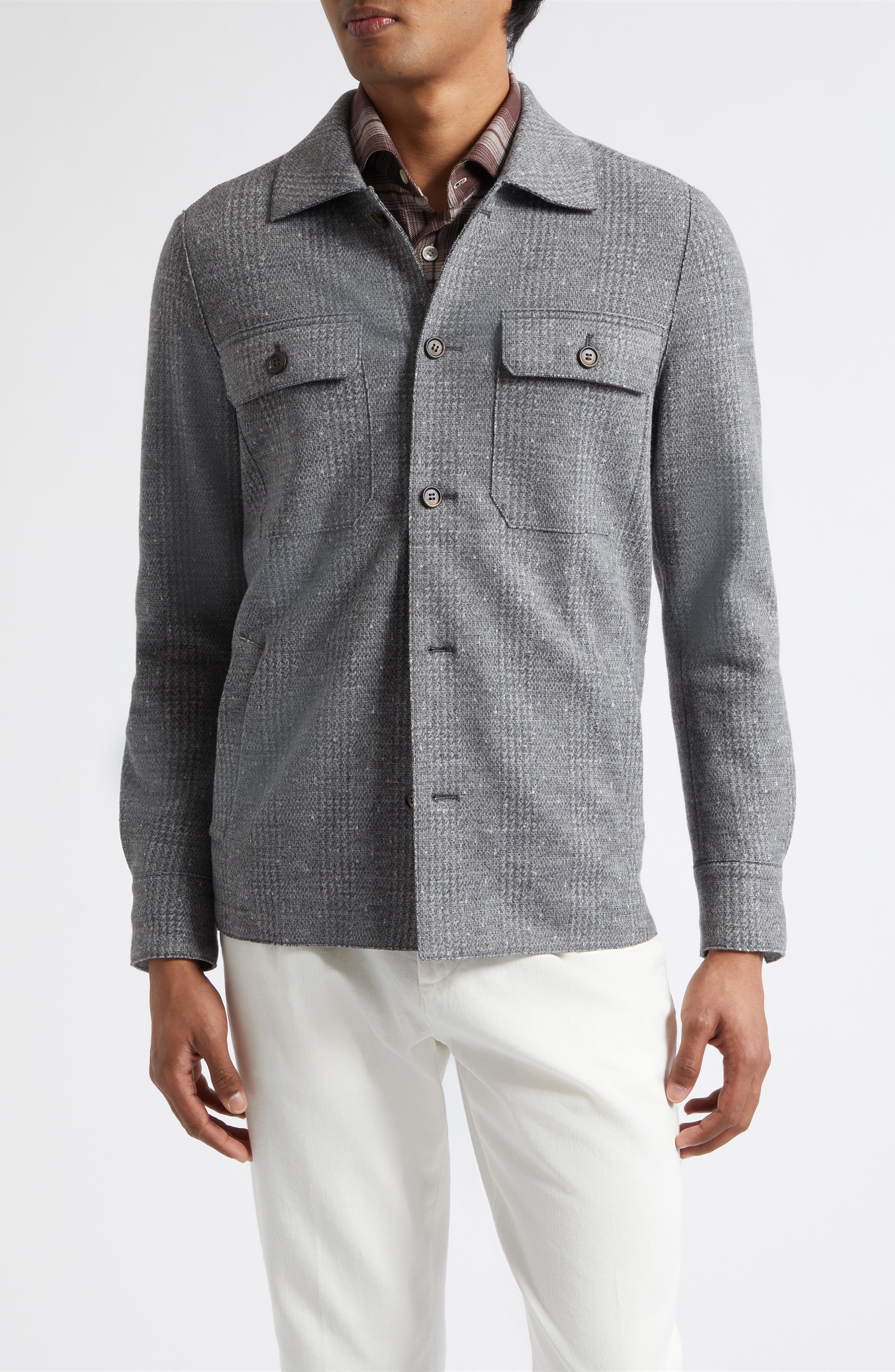 selected 14 MED MELANGE GRAY
