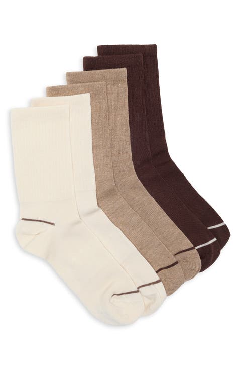 3-Pack Athleisure Crew Socks
