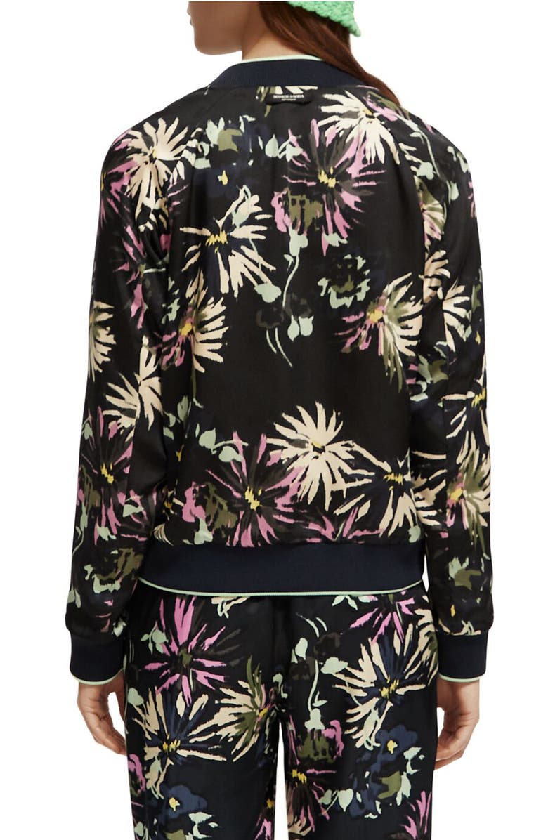 Scotch & Soda Reversible Floral Bomber Jacket, Alternate, color, 